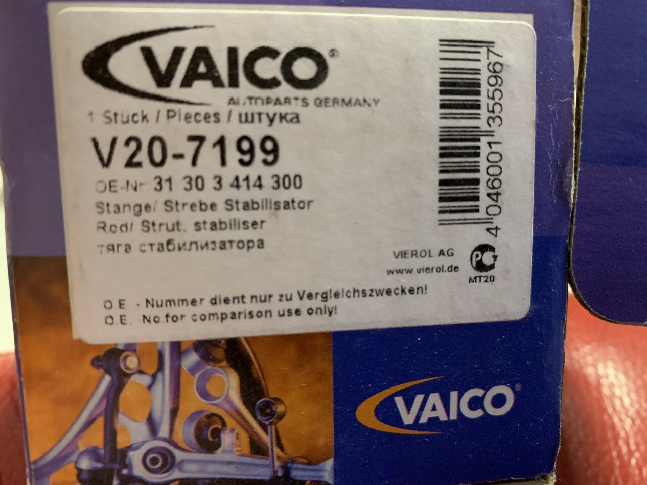 Vaico V20-7199 Stabilizer Link Arm Drop Link