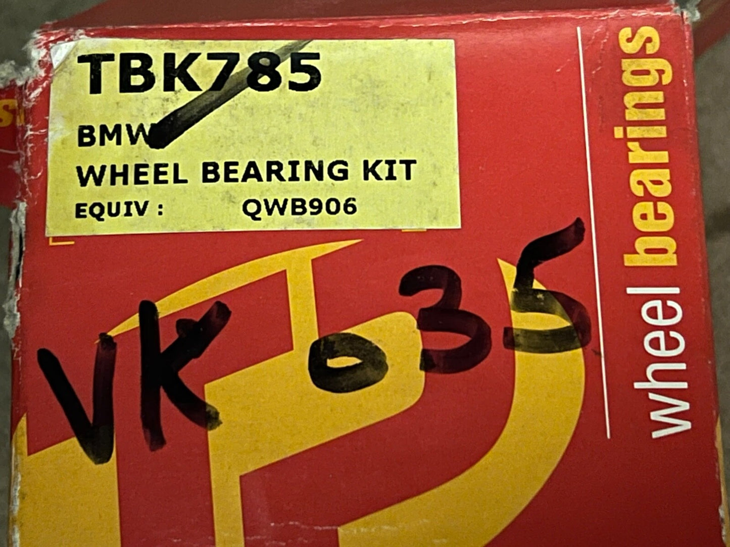 Trupart TBK785 Rear Wheel Bearing Kit fits BMW 3 Series 1975-1994