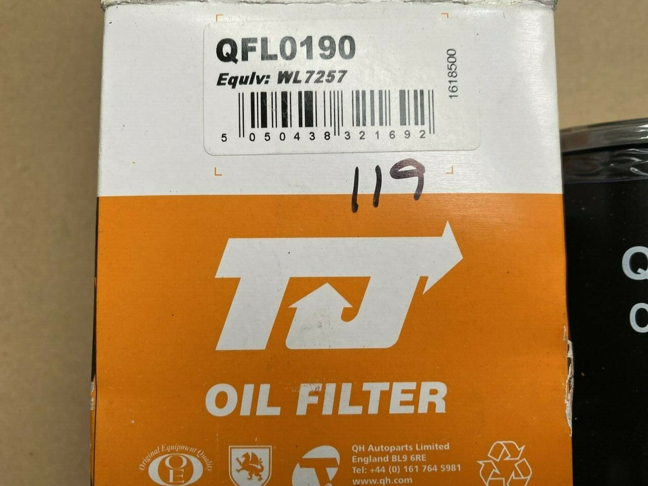 TJ Filters QFL0190 Oil Filter fits Seat Skoda VW Volkswagen