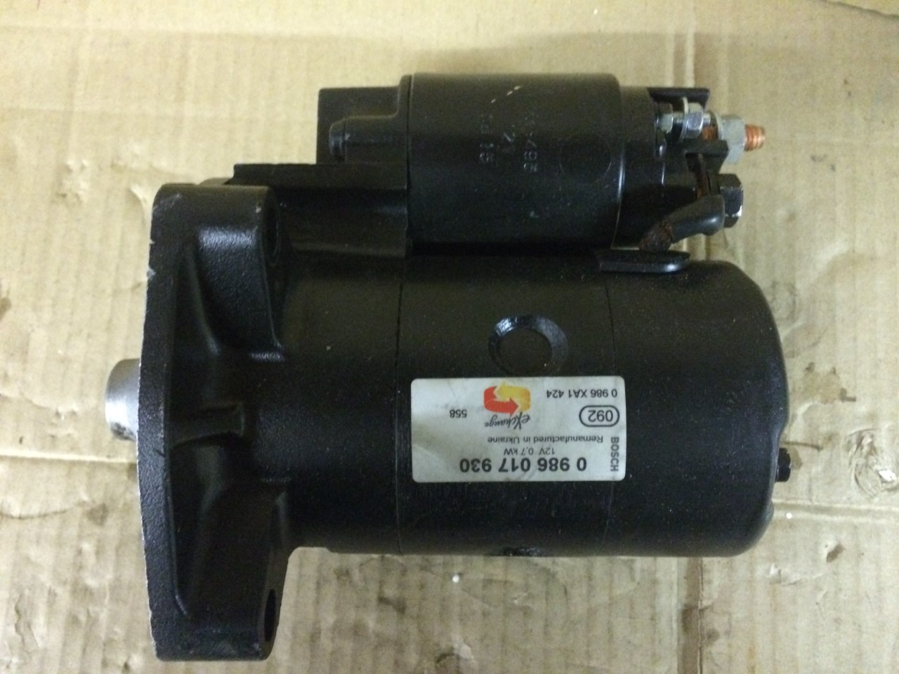 Starter Motor Citroen Berlingo C3 Saxo Peugeot 106 206 307 Partner 0986017930