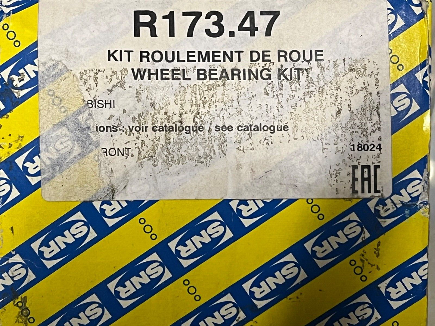 SNR R173.47 Front Wheel Bearing Kit fits Mitsubishi