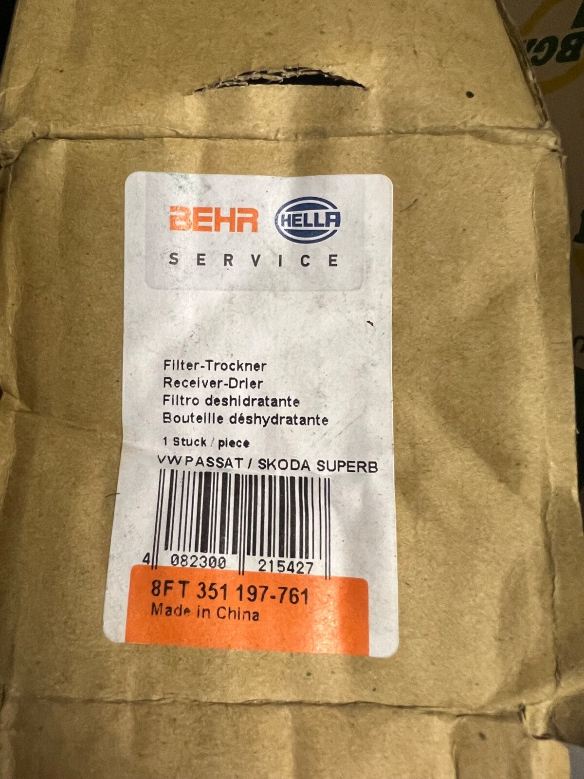 Air Conditioning dehumidifier 8FT351197-761 / AD 210 000S by Behr Hella