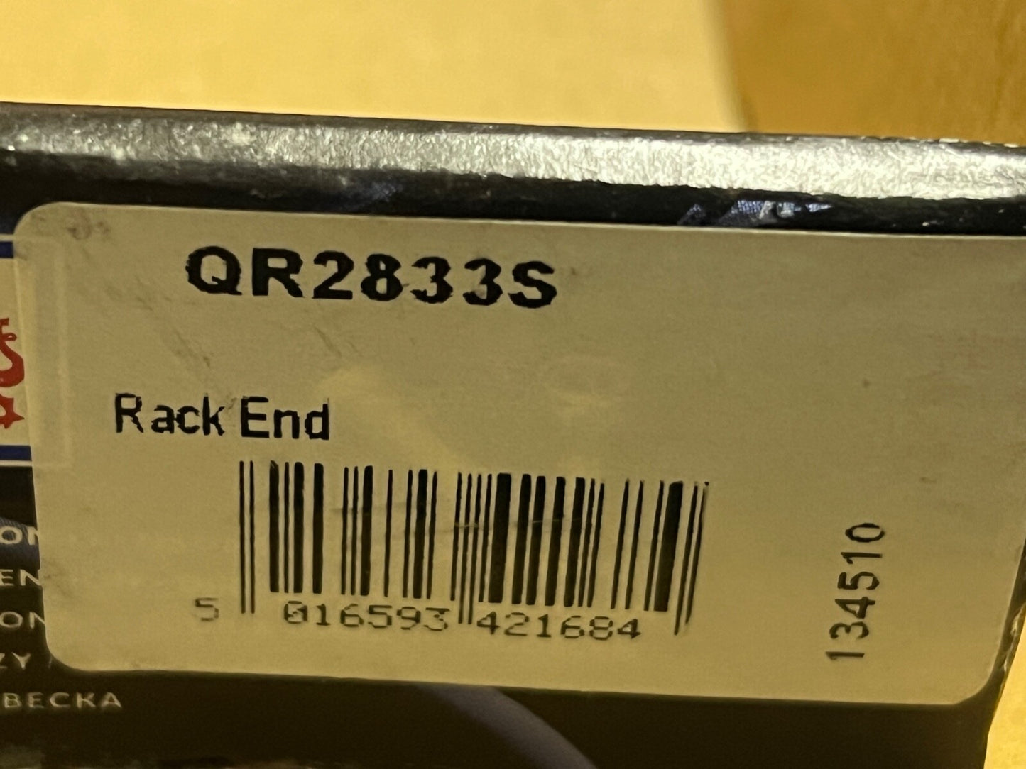 QH Inner Rack End QR2833S fits Vauxhall Corsa Tigra with PAS 3/93-