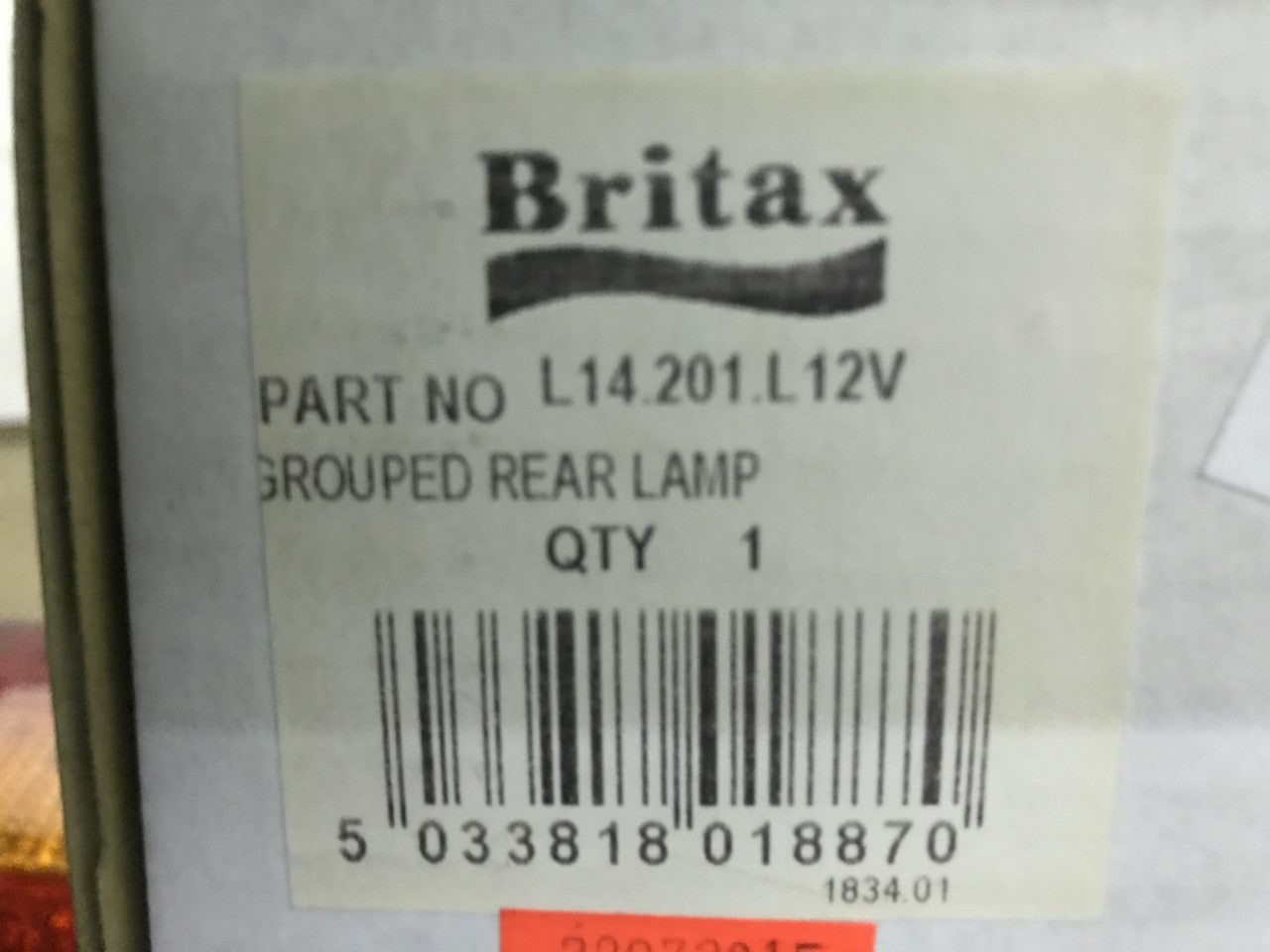 Rear Left Lorry Light Stop Tail Indicator Reverse Britax L14.201.L12V New