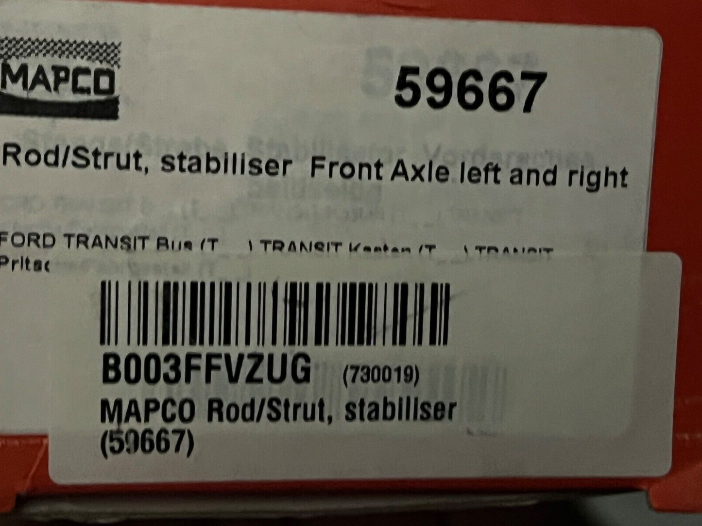 Mapco 59667 Front Stabilizer Drop Link fits Ford Transit