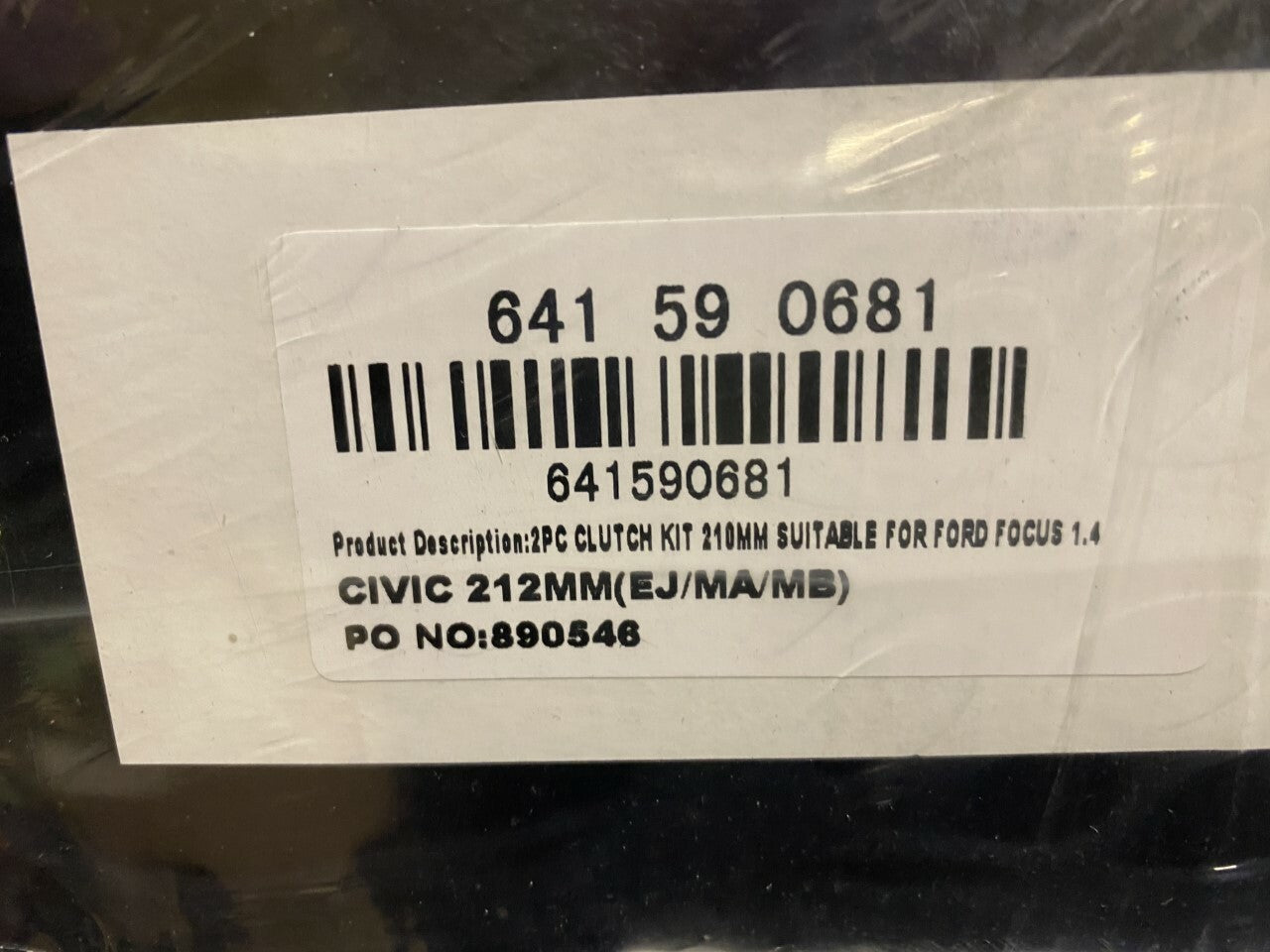 Transmech 641590681 826048 Clutch Kit fits Ford Honda