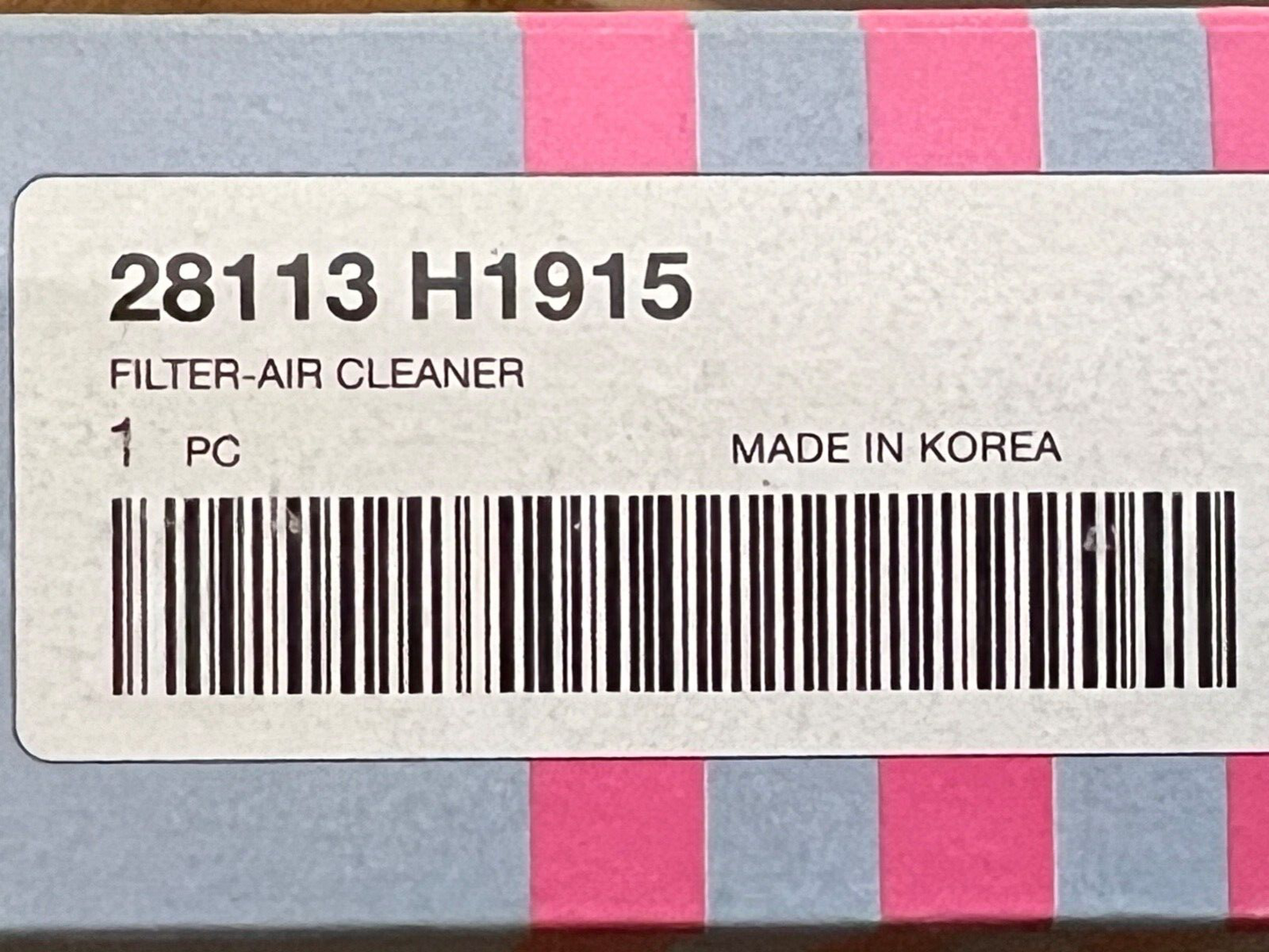 Genuine Hyundai 28113-H1915 Air Filter fits Hyundai Terracan
