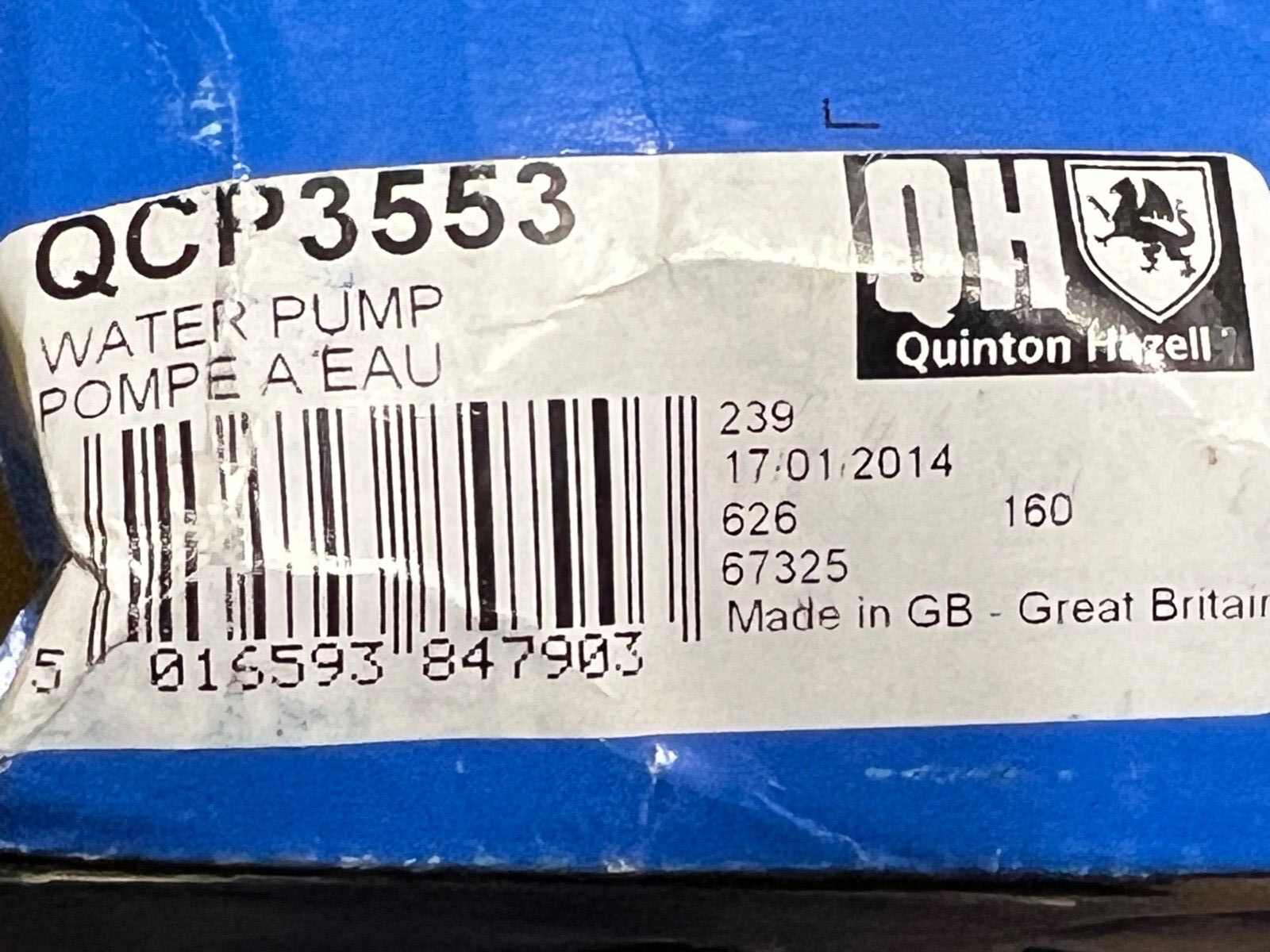 QH QCP3553 Water Pump
