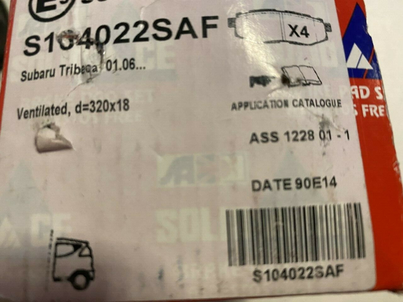 Solid Auto S104022SAF Rear Brake Pad Set