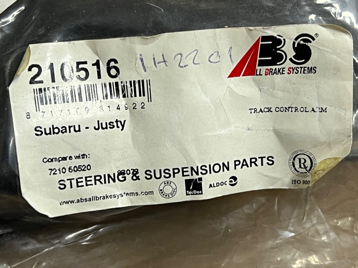 ABS Front Right Hand Side Track Control Arm 210516 fits Subaru Justy