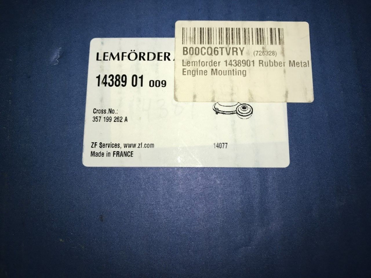 Rear Right Engine Mounting VW Passat 90-97 2.0 1.9td Lemforder 1438901
