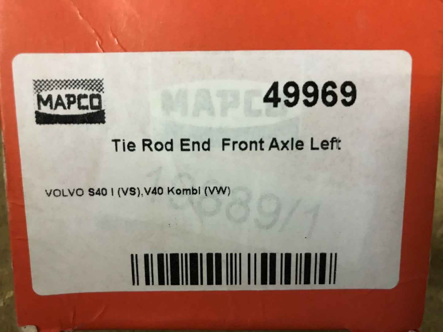 Track Rod End Volvo S40 1995-2003 V40 1995-onwards Mapco 49969