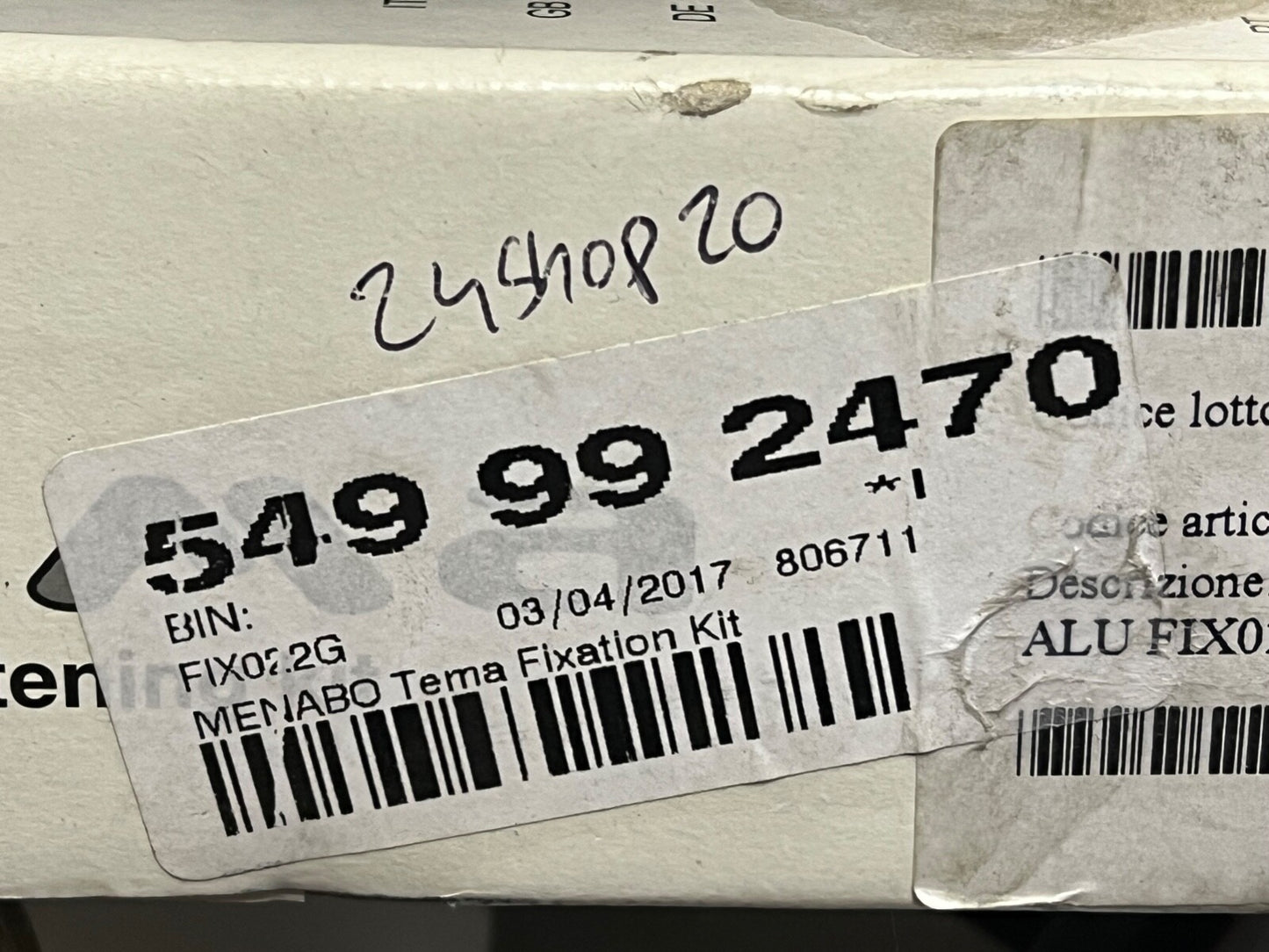 Menabo FIX022G Tema Fixation Kit 022G Roof Rack Fastening Kit