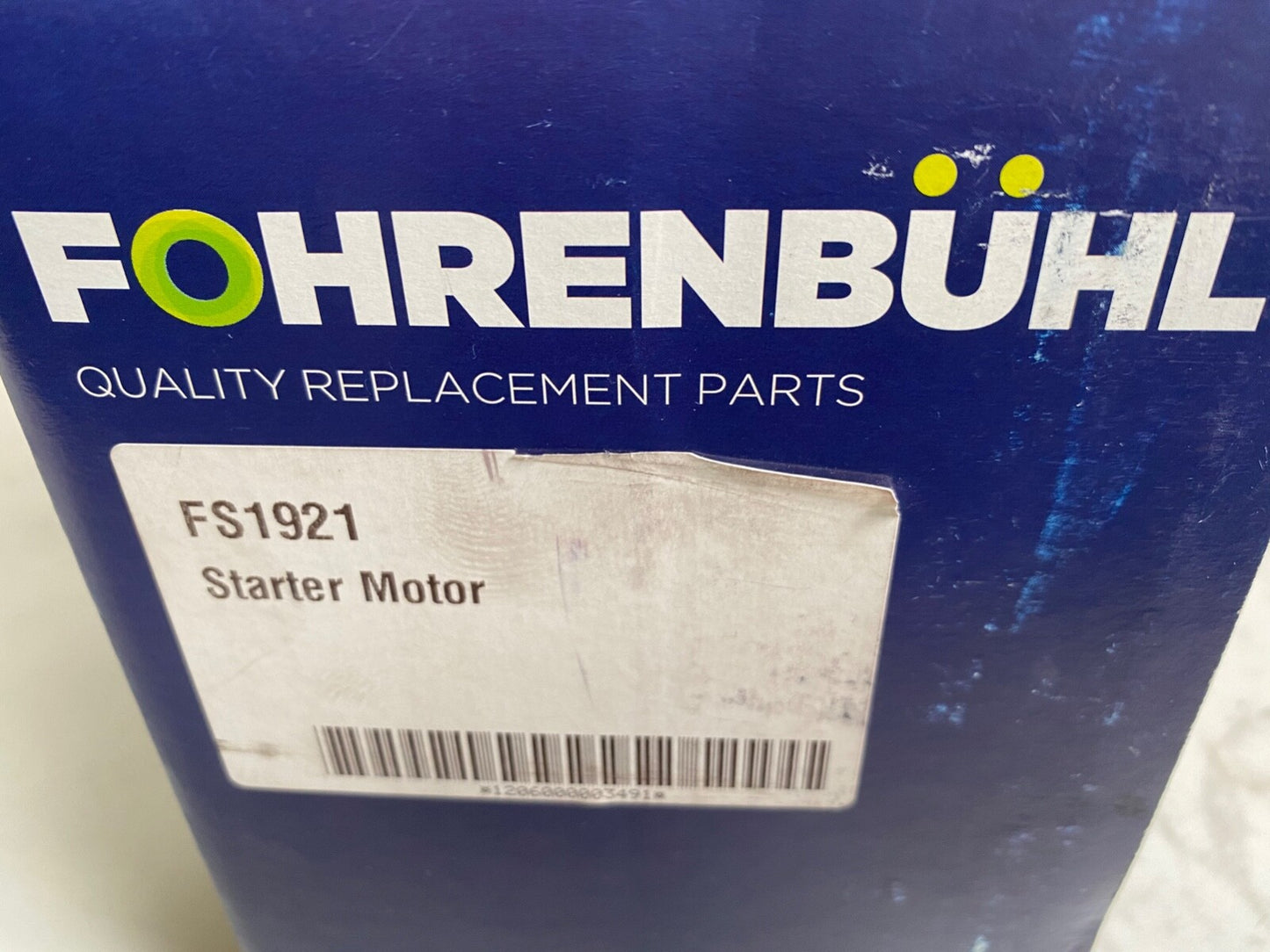 Fohrenbuhl FS1921 Starter Motor fits Hyundai i10 i202008-2012 1.2 Petrol G4LA