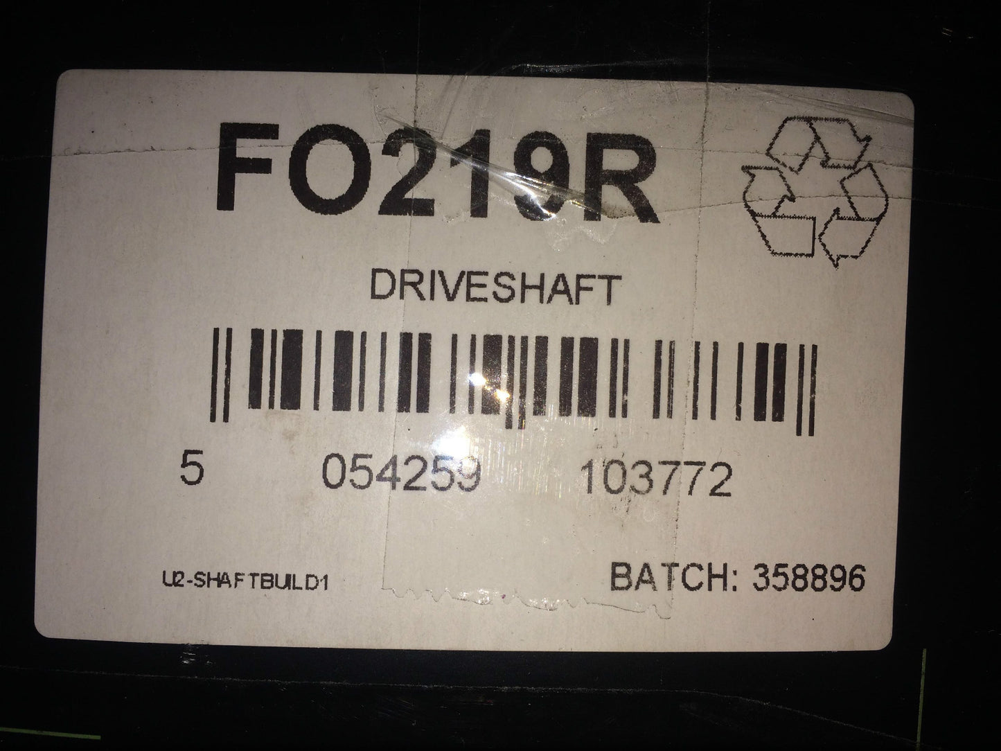 Driveshaft Ford C Max Focus Volvo C30 V50 S40 C70 Right Hand Off Side FO219R