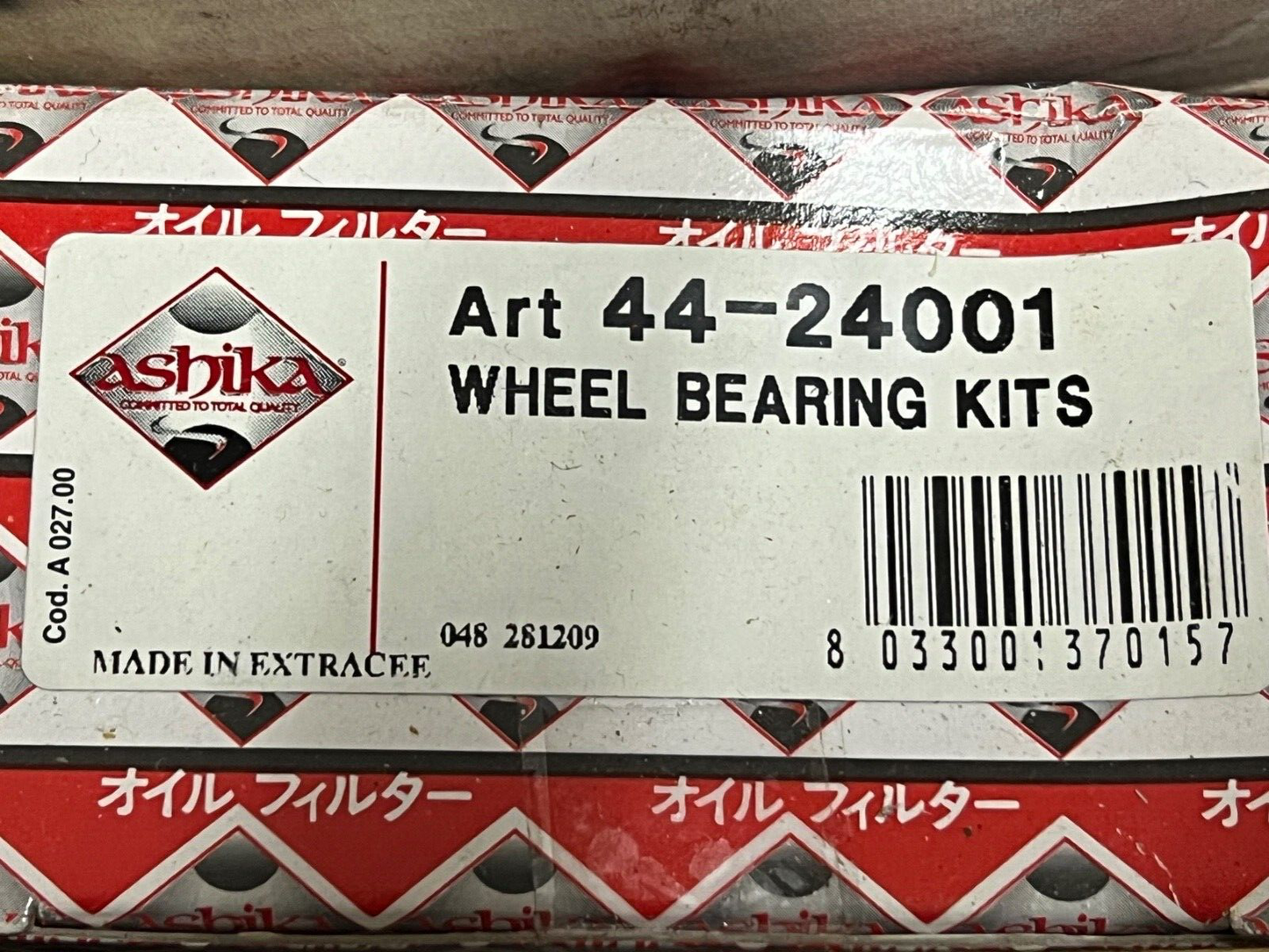 44-24001 Ashika Wheel Bearing fits Honda Accord Prelude Acty Accord