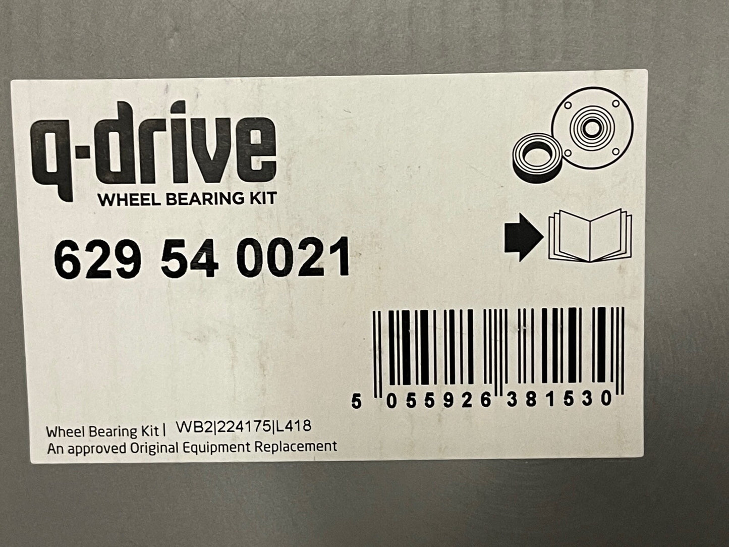 Q Drive 629540021 Wheel Hub Bearing fits Citroen