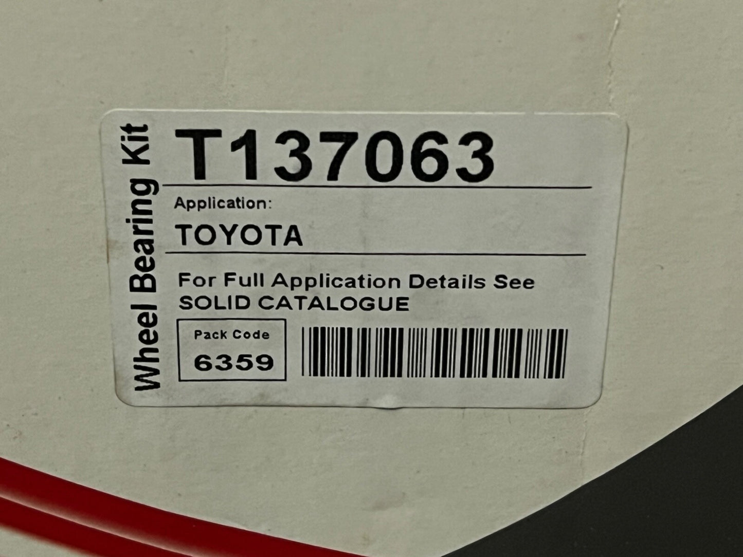 Solid Auto T137063 Toyota Avensis Verso 2.0 Rav 4 1.8 Rear Wheel Bearing Hub