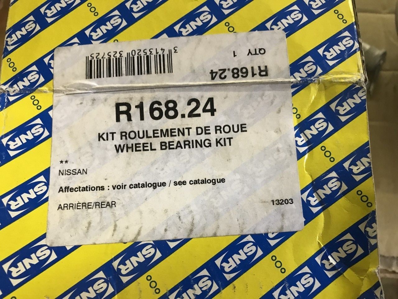 Rear Wheel Bearing Nissan Micra 82-03 SNR R168.24 New