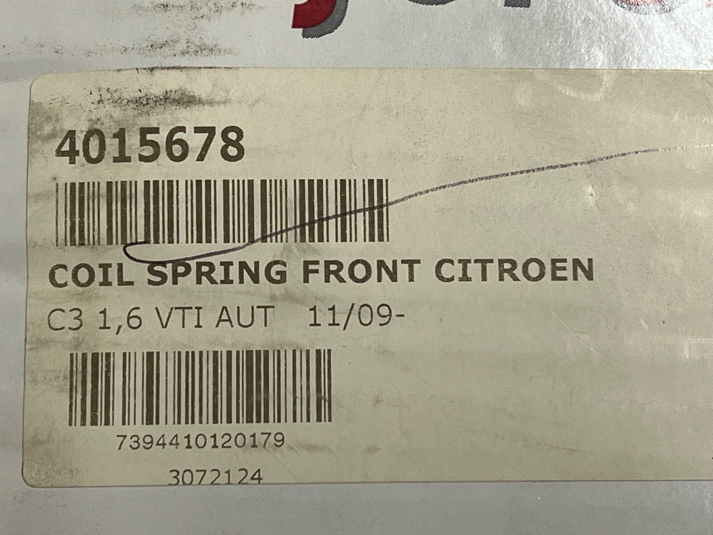Lesjofors 4015678 Coil Spring Front Right Hand Side Off Side fits Citroen C3