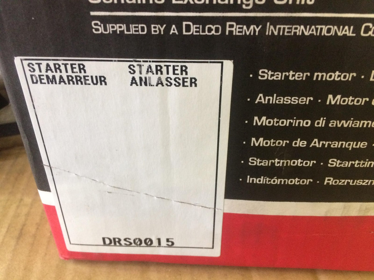 Starter Motor Ford Mondeo Galaxy S-Max Transit Delco Remy DRS0015 No Surcharge