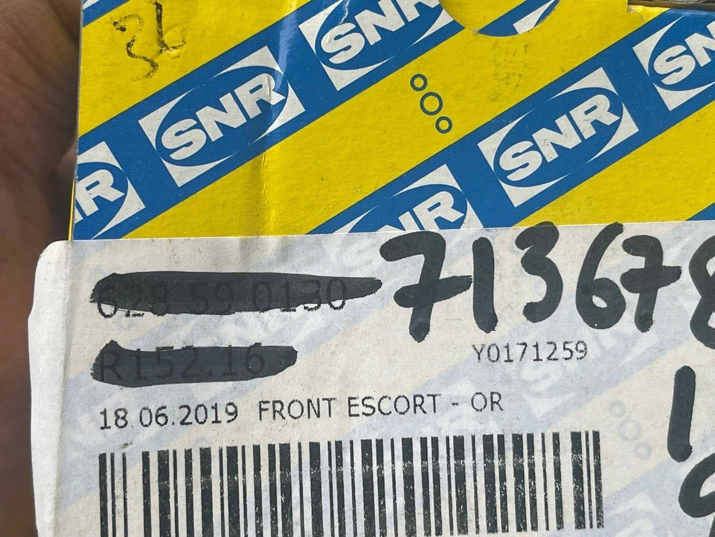 SNR R152.16 05397 Front Wheel Bearing Kit fits Ford