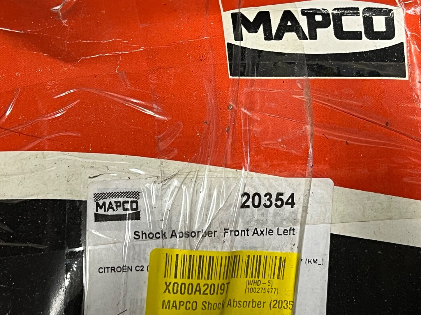 20354 Mapco Front Near Side Left Hand Side Shock Absorber fits Citroen Peugeot