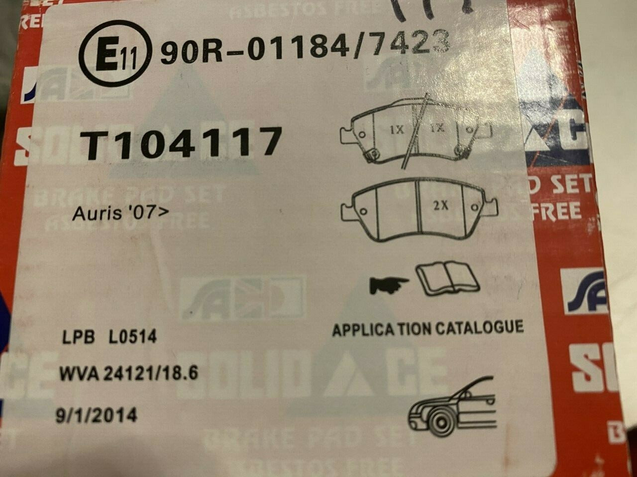 Solid Auto T104117 Front Brake Pad Set