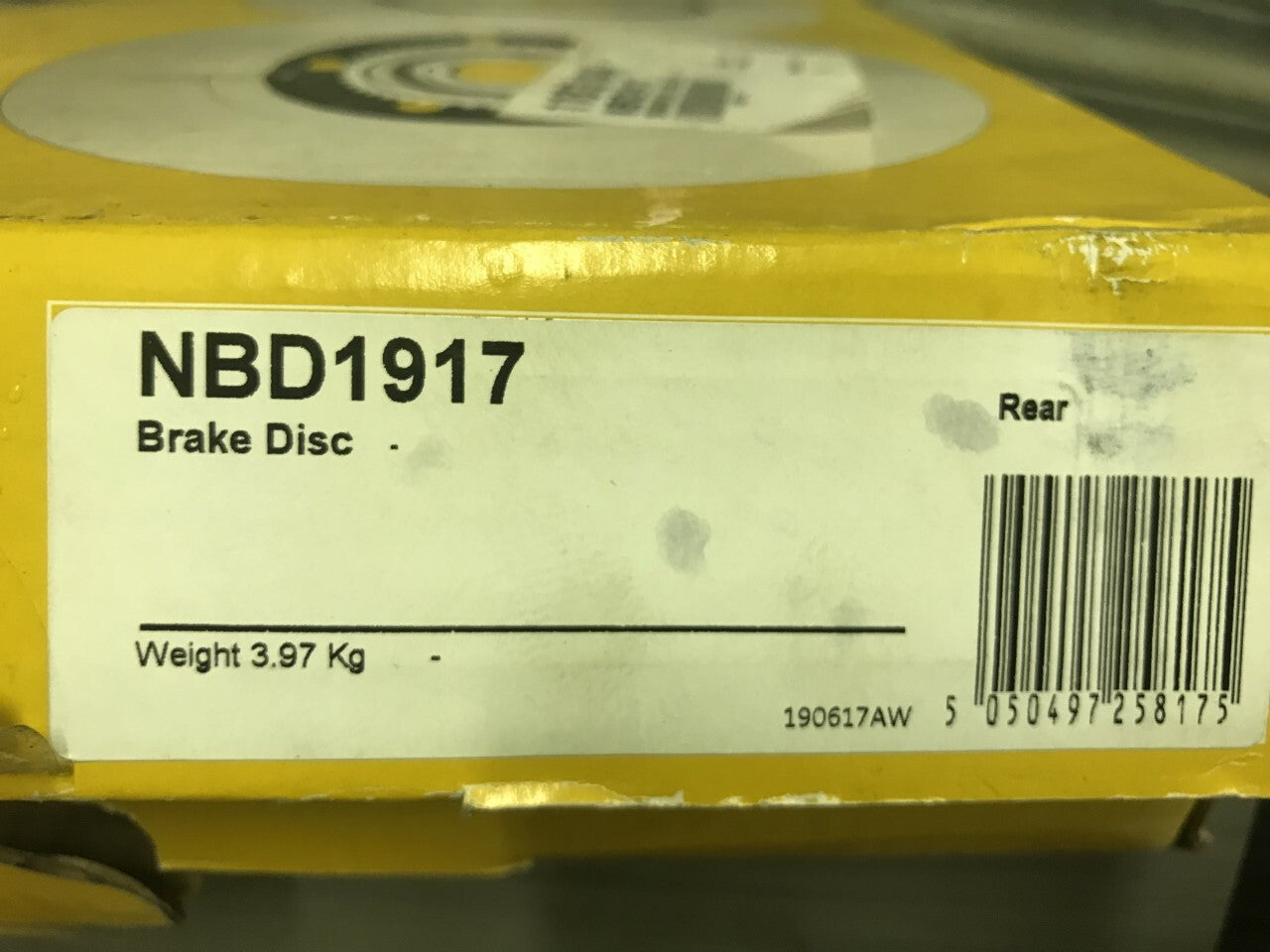 Rear Solid Brake Discs Pair Vauxhall Astra K 2015-2017 National NBD1917