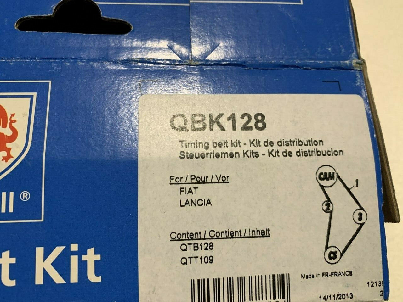 QH QBK128 Timing Belt Kit fits Fiat Lancia