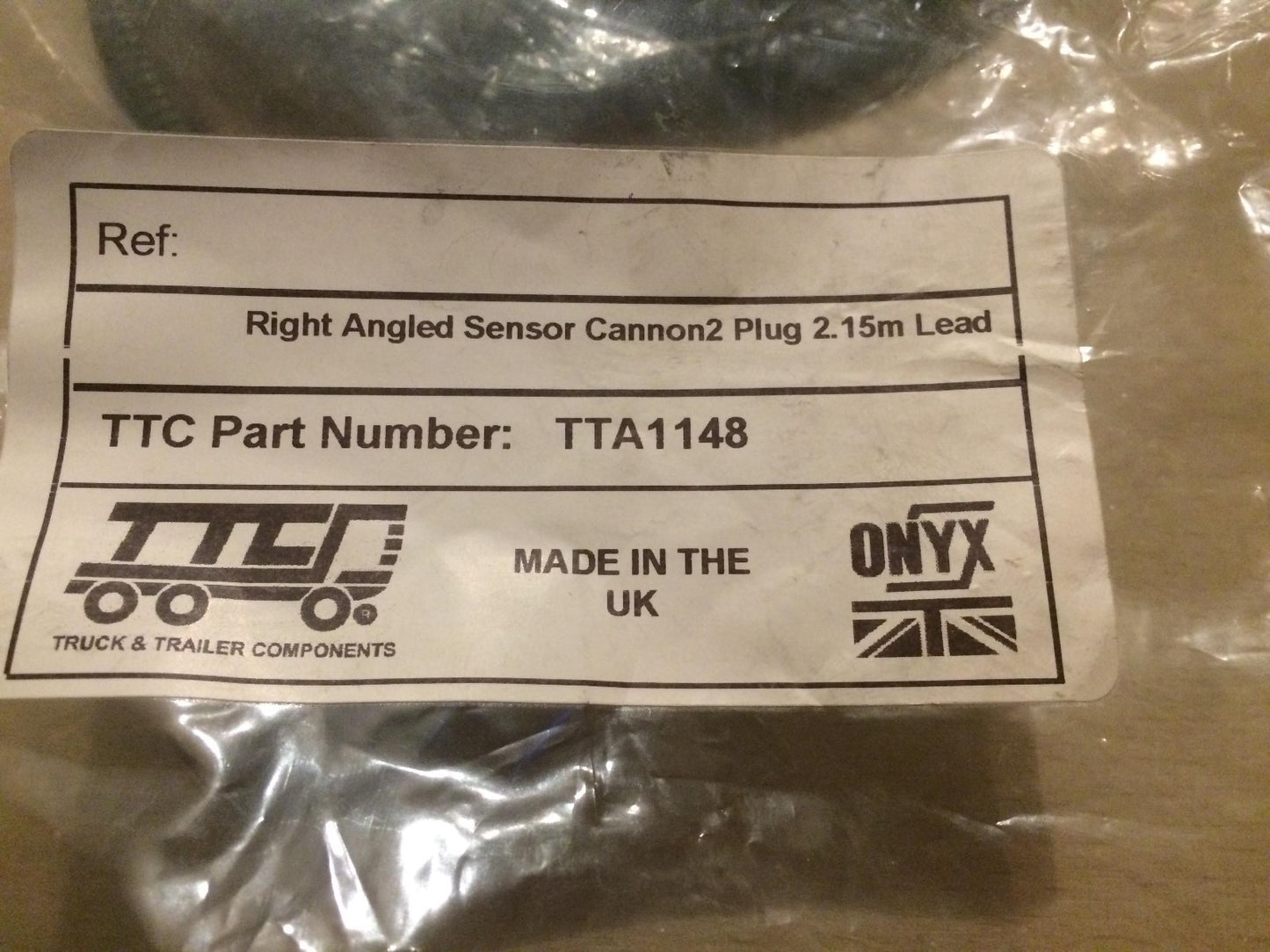 ABS Sensor Scania Right Angled Cannon2 Plug 2.15m Lead TTA1148 New
