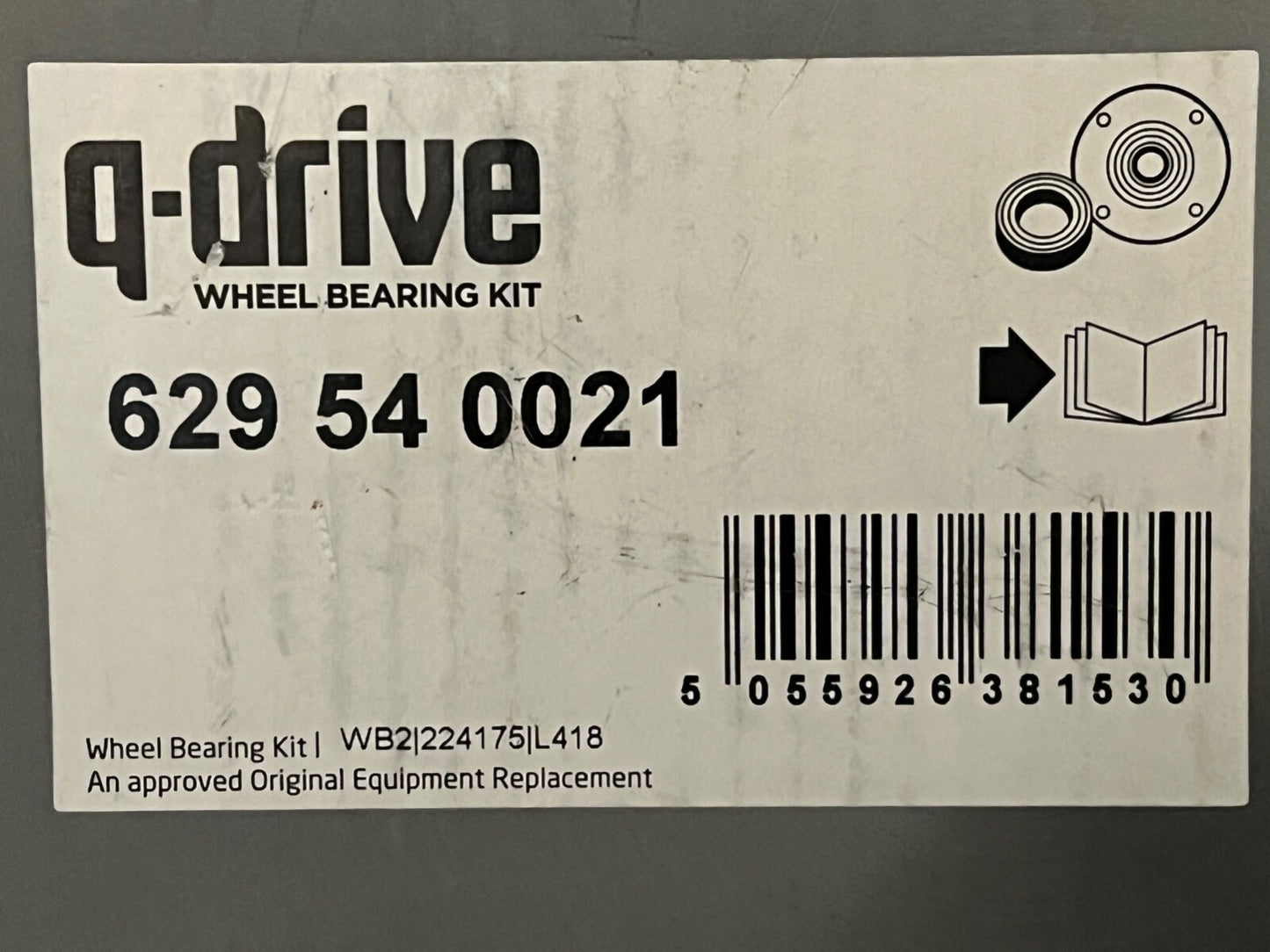 Q Drive 629540021 Wheel Hub Bearing fits Citroen