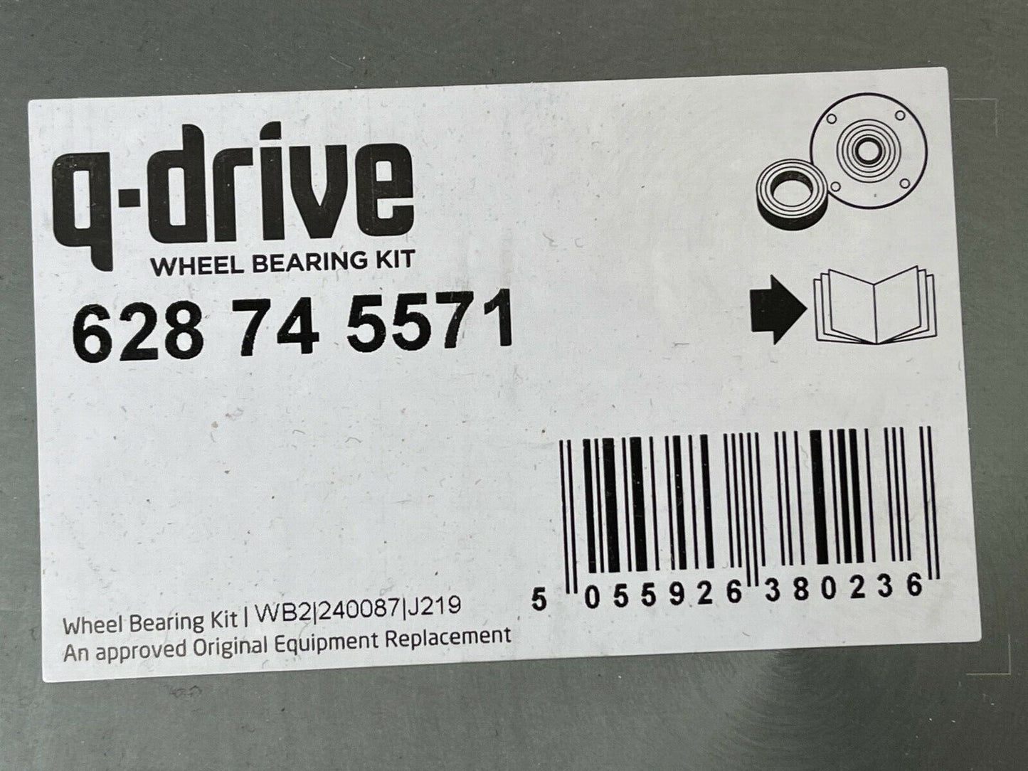 Q Drive 628745571 Wheel Bearing fits Vauxhall Renault Nissan