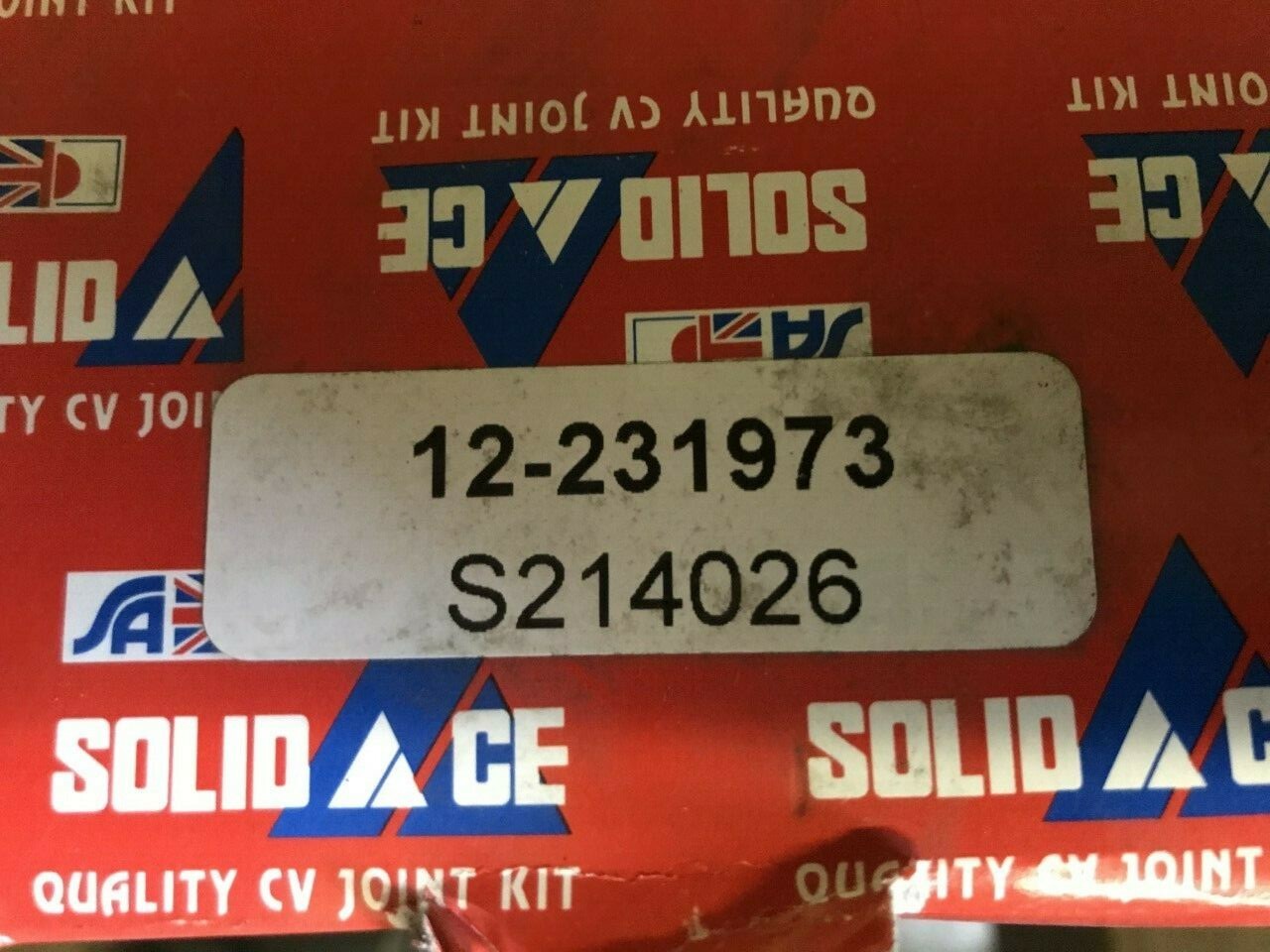 Suzuki Alto Vauxhall Agila 2003-2007 CV Joint 12231973 12-231973 S214026