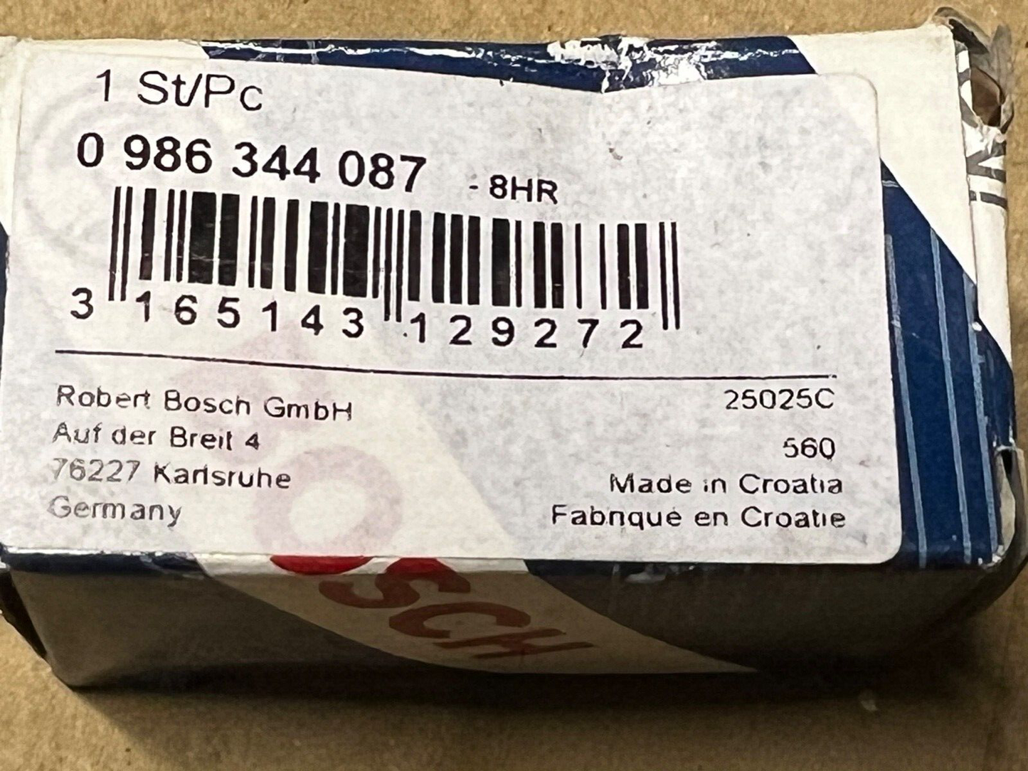 Bosch 0986344087 Oil Pressure Switch