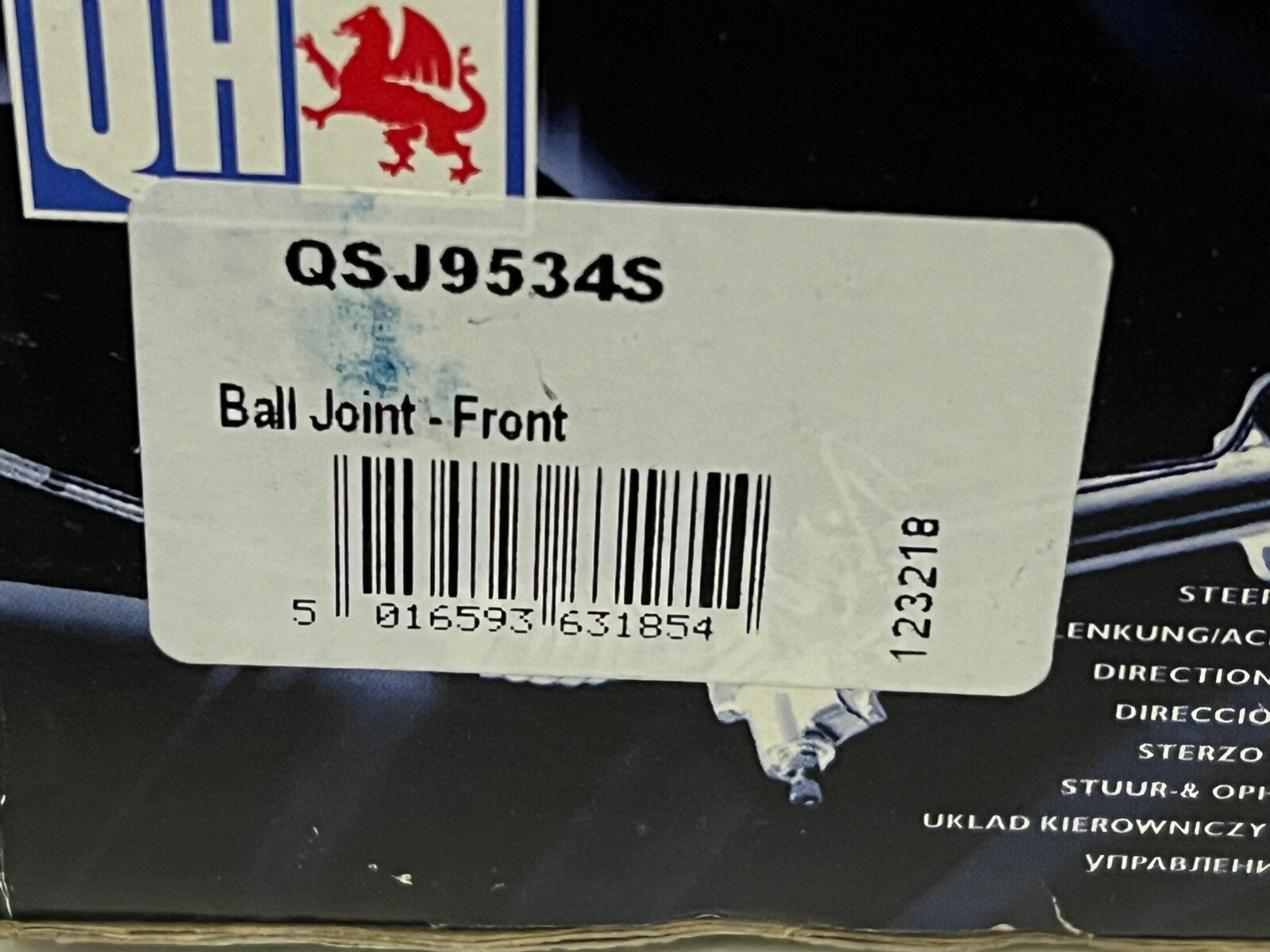 QH QSJ9534S Front Ball Joint fits Peugeot 306