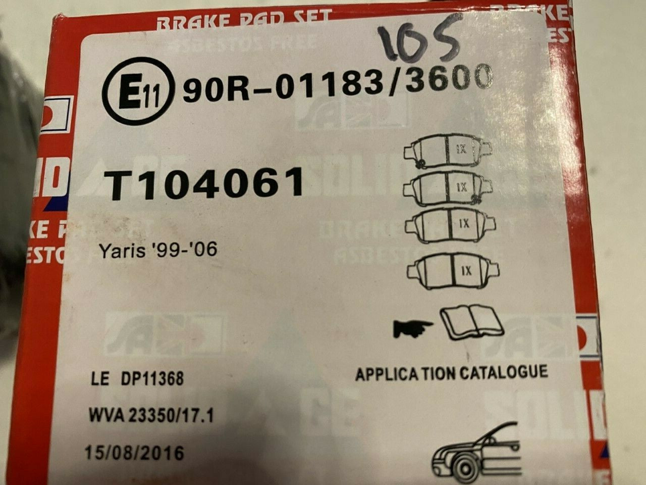 Solid Auto T104096 Front Brake Pad Set