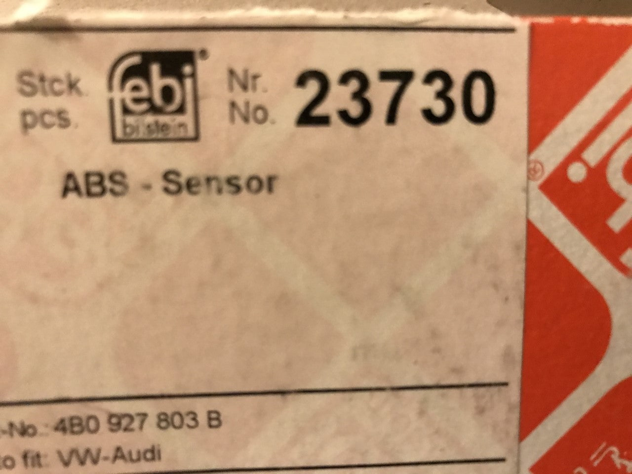 Front Left / Right ABS Sensor Speed Wheel Sensor Audi A4 A6 VW Passat Febi 23730