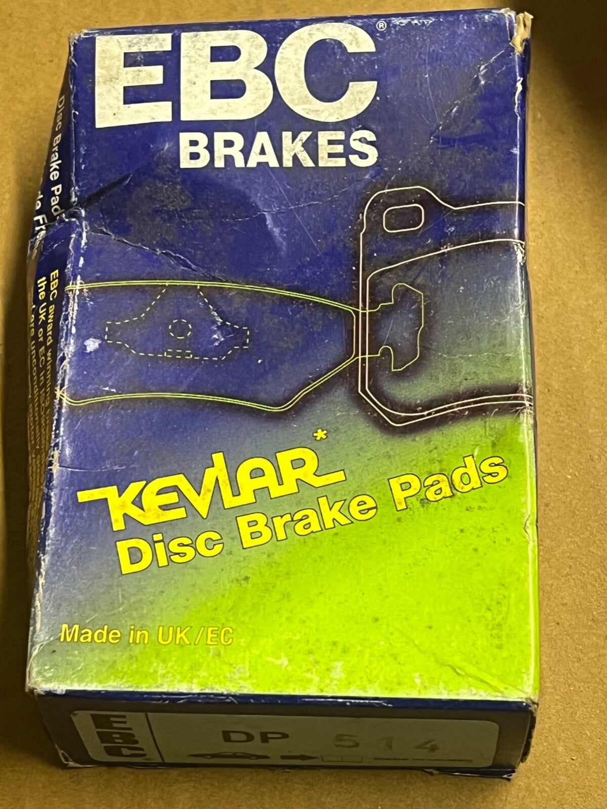 EBC Brakes REAR Brake PADS DP514 Fits Honda Prelude 1.8 (AB) 1983-1987