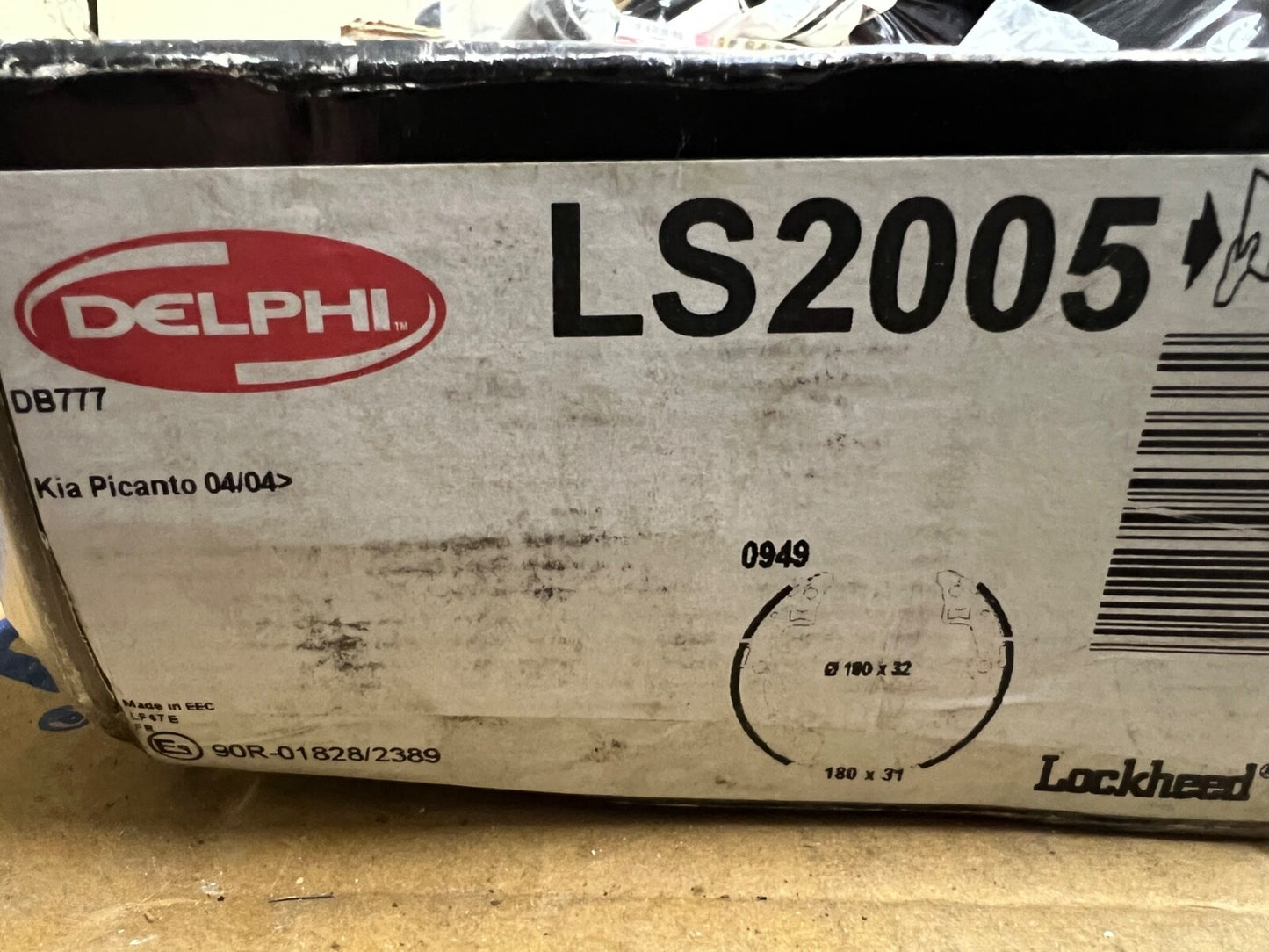 Delphi LS2005 Brake Shoe Set fits Kia Picanto 2004-onwards