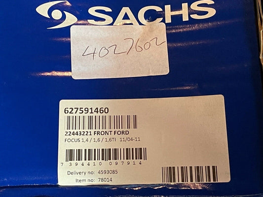 Sachs 22443221 4027602 Front Coil Spring fits Ford