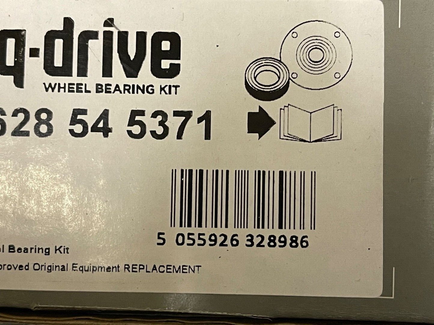 Q Drive 628545371 Wheel Bearing fits Citroen Saxo Xsara Peugeot 106 206 306