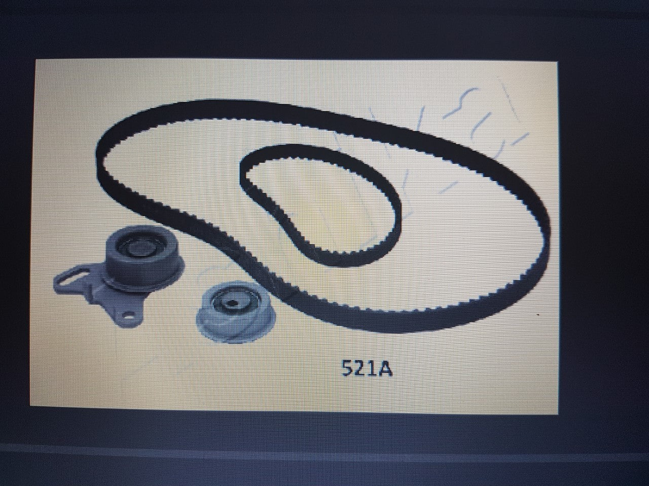 Timing Belt Kit Belt & Tensioner Mitsubishi L300 Pajero 2 Ashika KCT593