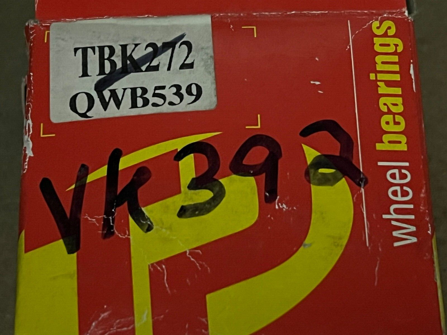 TBK272 QWB539 VK392 Rear Wheel Bearing Fits NISSAN MICRA K10 1.0 1.2