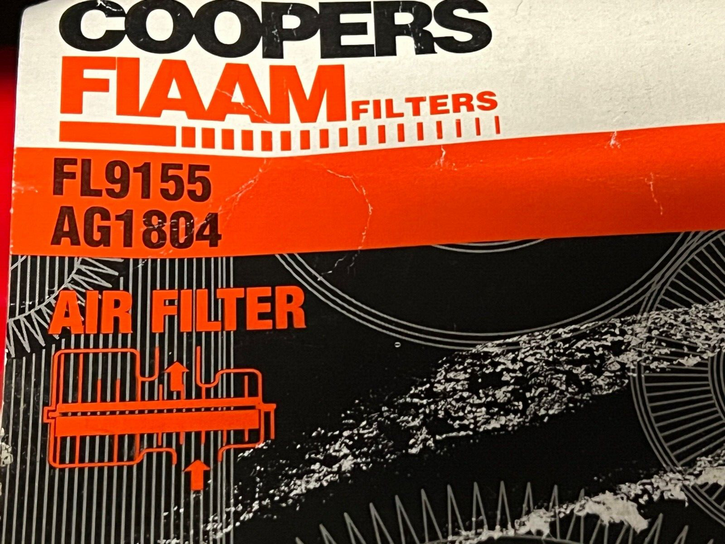 Cooper FIAAM FL9155 Air Filter fits Chrysler Delta Fiat Bravo