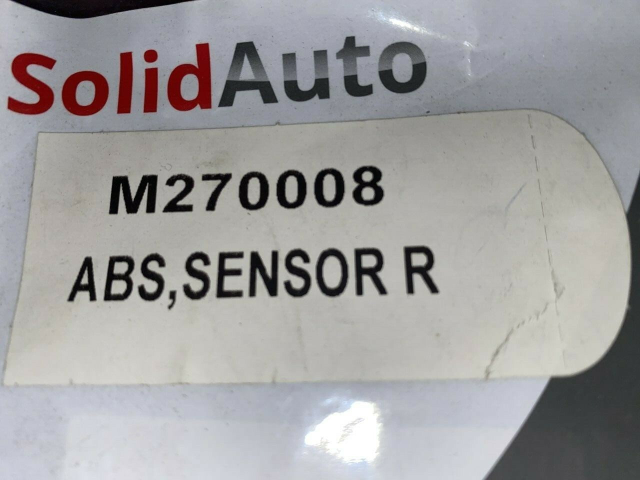 Solid Auto M270008 Wheel Speed Sensor Rear ABS Sensor