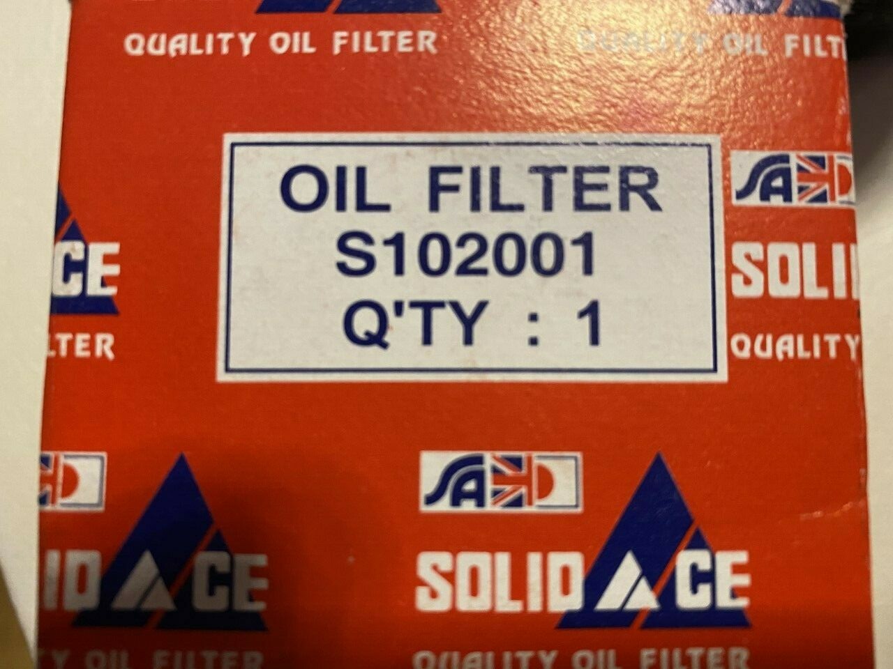 Solid Auto S102001 Oil Filter