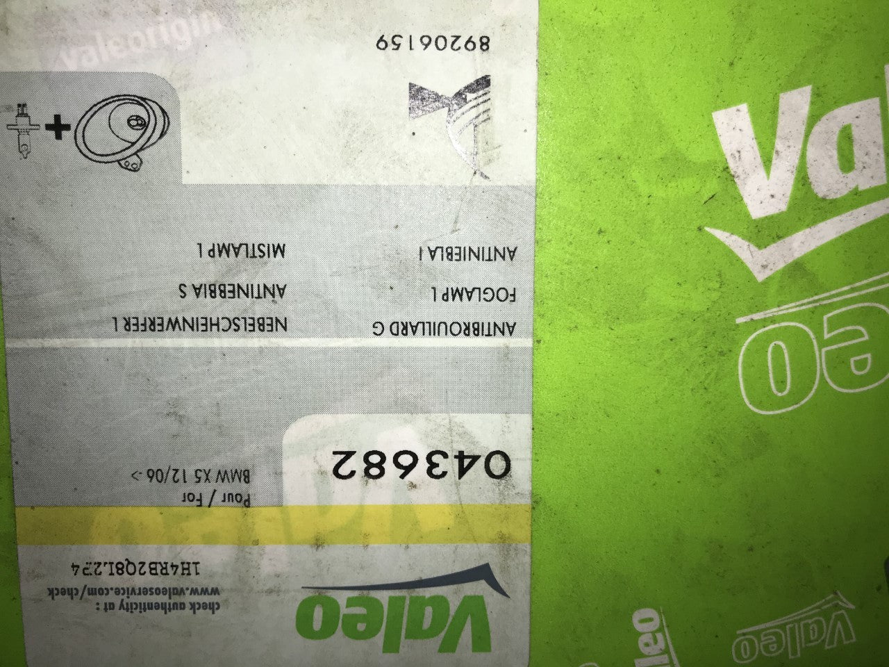 Fog Light Lamp Left Hand Near 06-on X1 09-15 X3 04-11 X5 07-13 043682