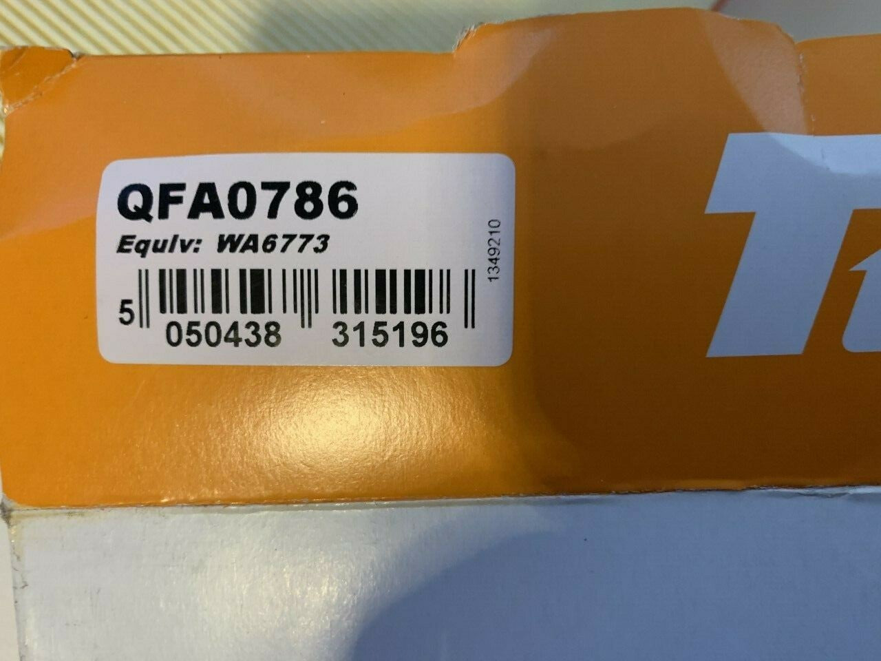 VW Volkswagon TJ Filters QFA0786 Air Filter