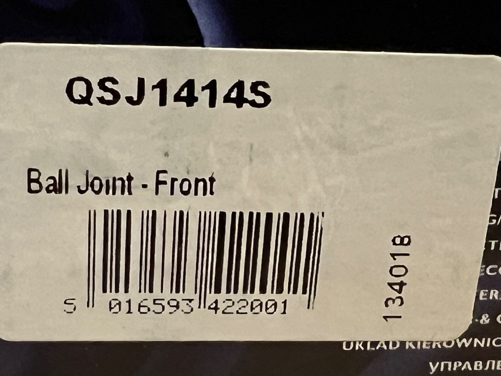QH QSJ1414S Ball Joint Near Side Left Hand Side fits Seat Arosa VW Lupo Polo